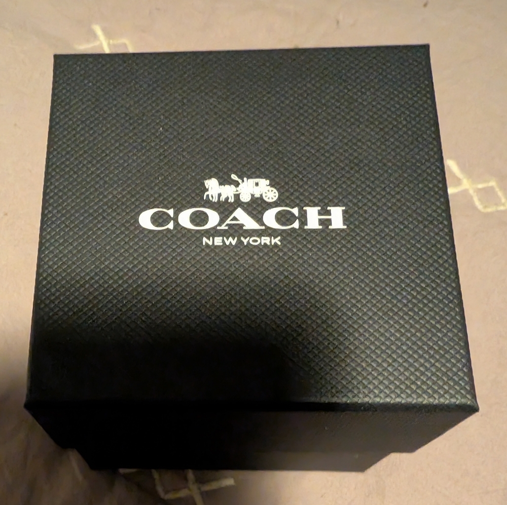 Coach Talia Brown And Gold Leather Watch - Picture 3 of 7